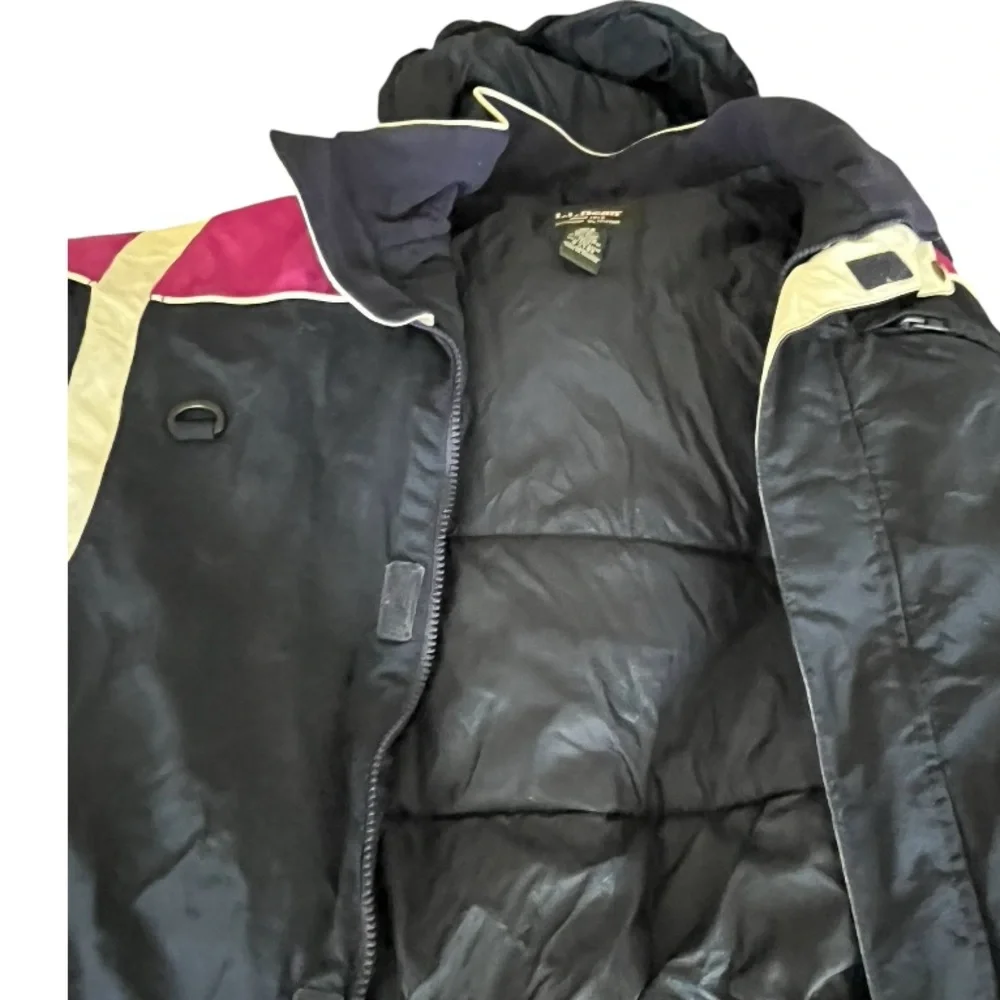 L.L. Bean Kids XL (18) Insulated Hooded Winter Jacket Navy‎ Blue Pink Nylon